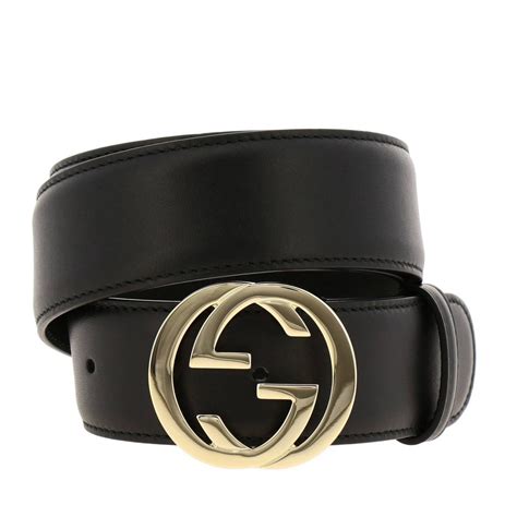 cintura gucci nera e oro g girata|cinture gucci donna firmate.